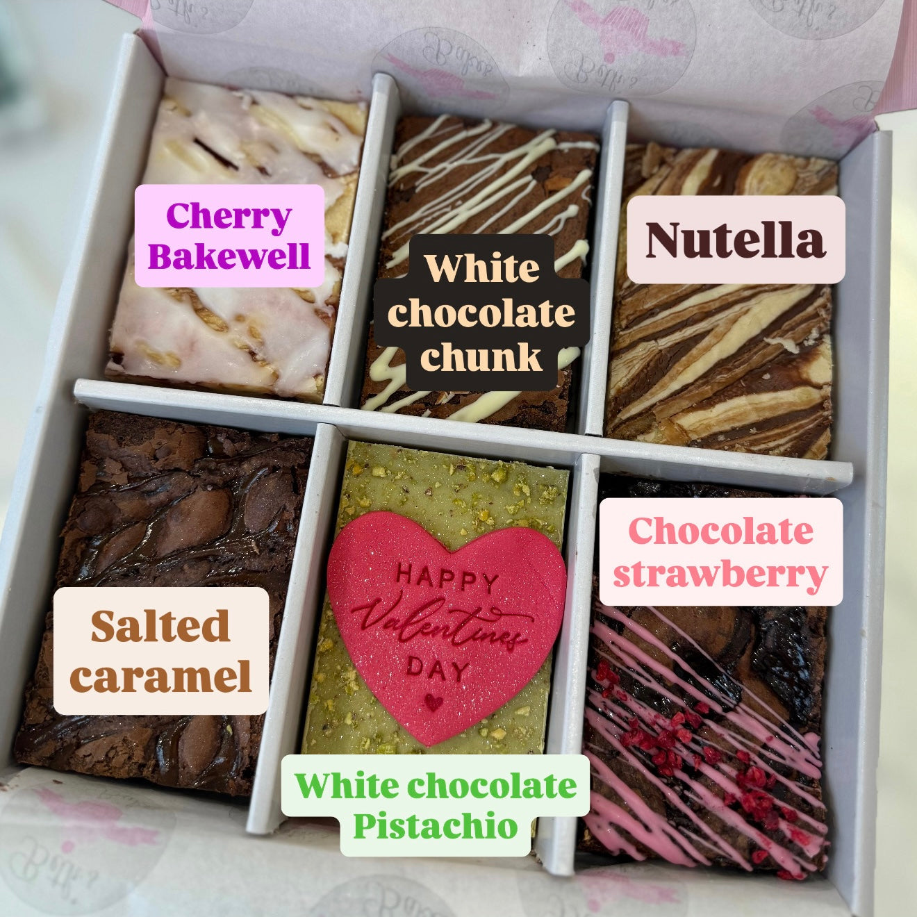 Valentines Blondie Brownie Box COLLECTION