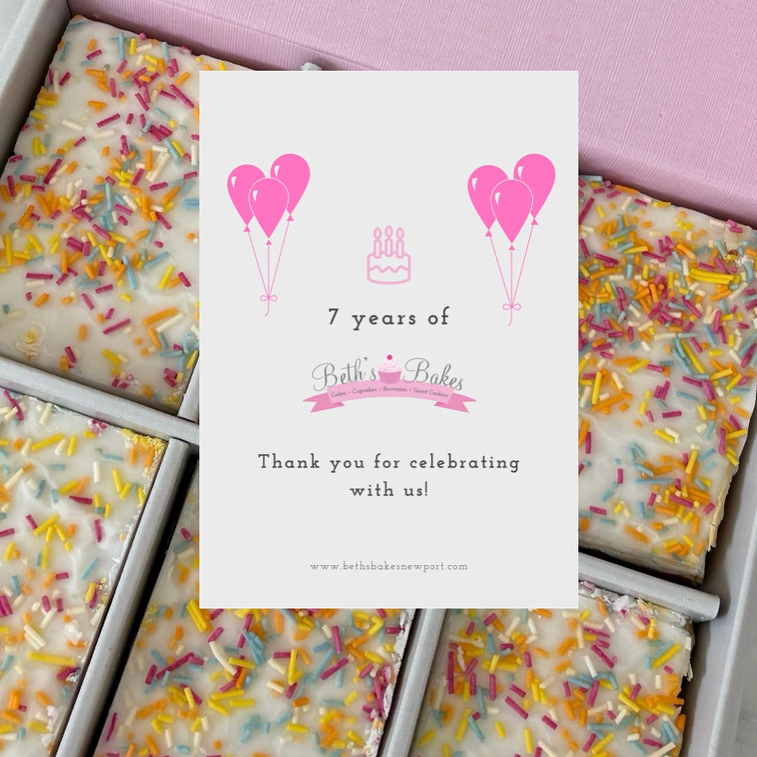 ‘7 Years of Beths’ Birthday Blondies