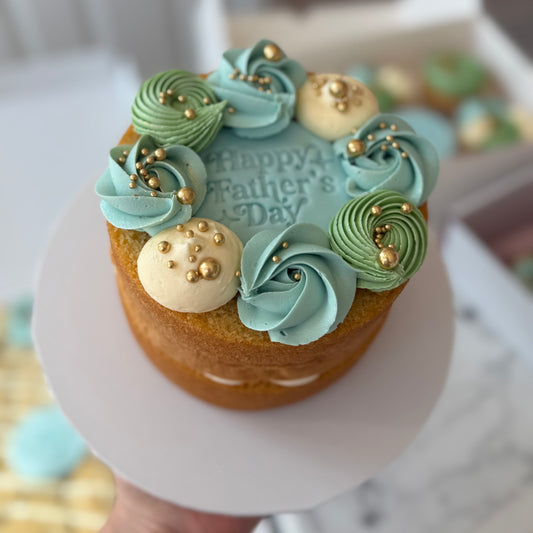 Father’s Day 5’’ Vanilla and Jam Cake (Feeds 8)