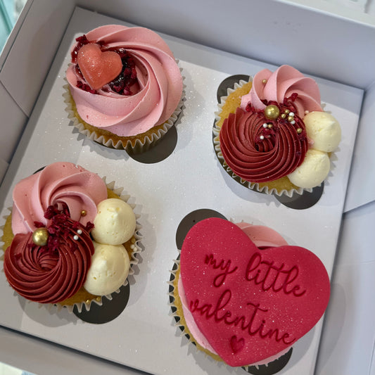 Valentines Vanilla & Jam Cupcakes