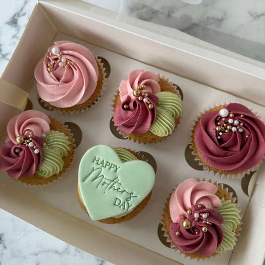 Mother’s Day Vanilla & Jam Cupcakes
